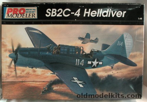 Monogram 1/48 Curtiss SB2C-4 Helldiver Pro Modeler Issue, 85-5935 plastic model kit